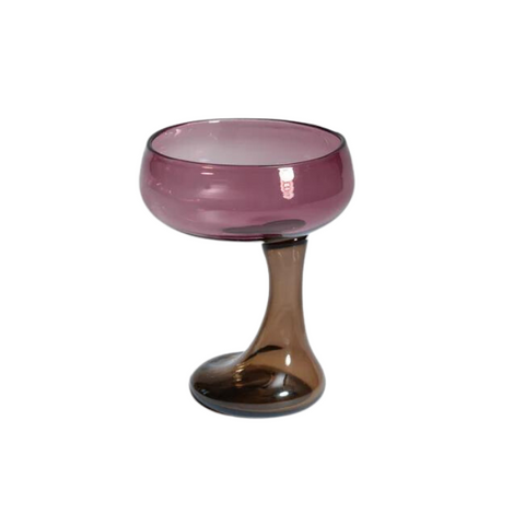 BON BON COCKTAIL GLASS Aubergine Punch & Olive Punch