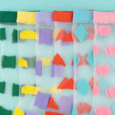Coucou Suzette Confetti Sheer Socks