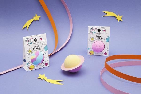 Colouring and soothing bath bomb for kids - Pulsar