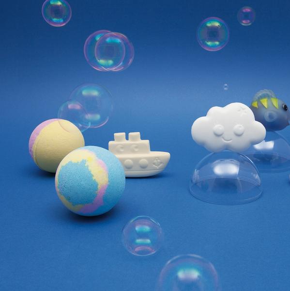 Colouring and soothing bath bomb for kids - Pulsar