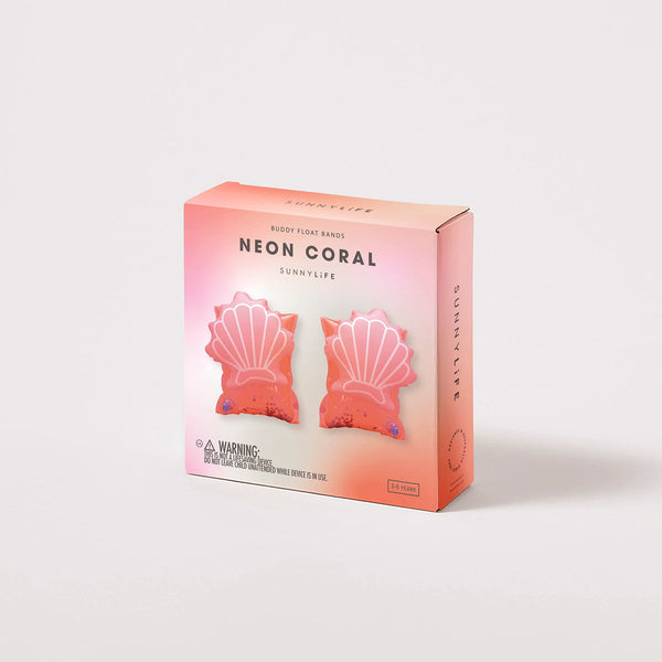 Buddy Float Bands Neon Coral HAZELWAY