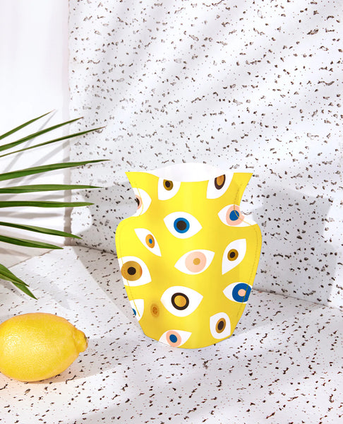Nazar Mini Paper Vase Yellow