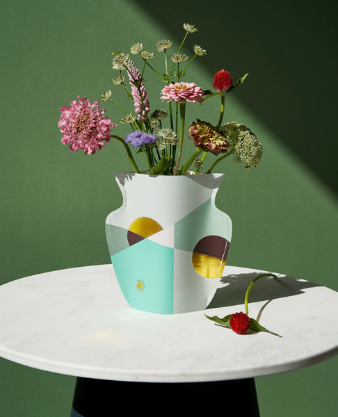 Siena Mini Paper Vase Mint