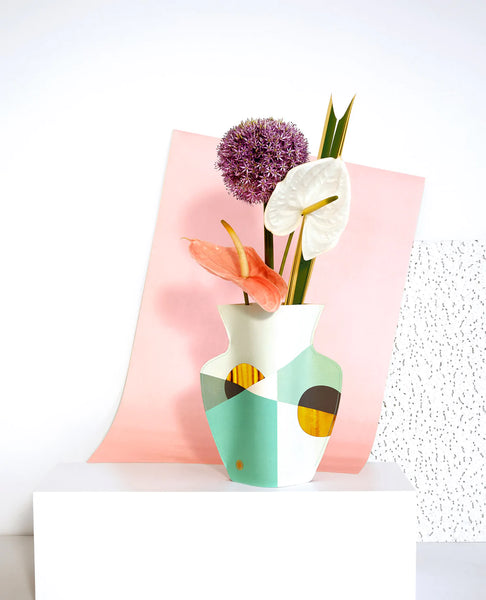 Siena Paper Vase Mint