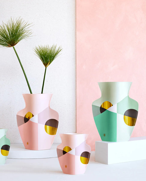 Siena Paper Vase Mint