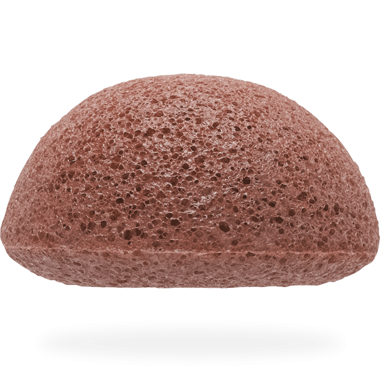 FACIAL PUFF WITH RED FRENCH CLAY