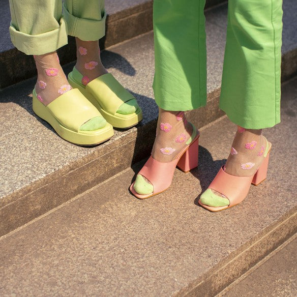 Coucou Suzette Flower Power Sheer Socks